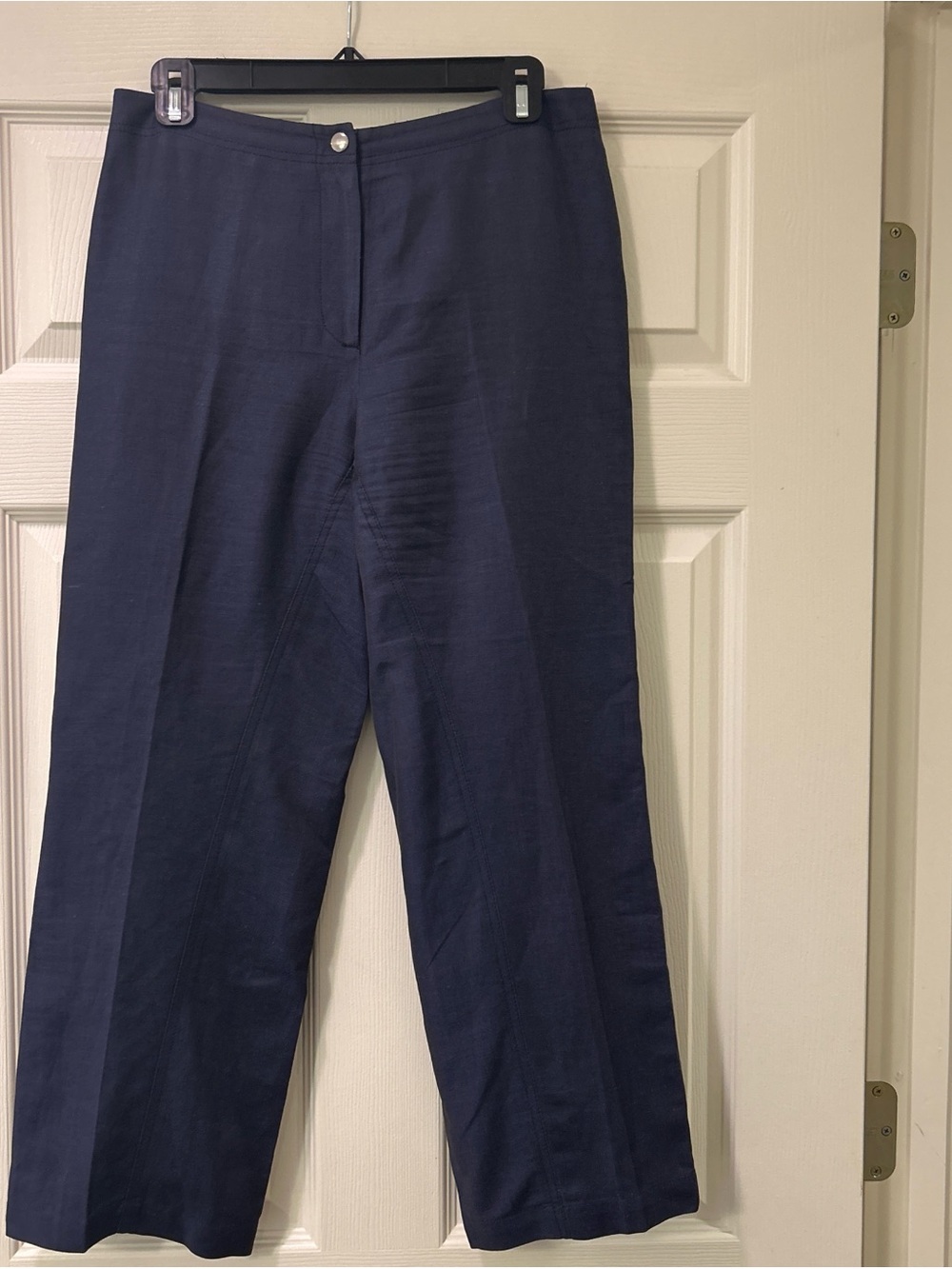 M-A-G  Navy Linen-Cotton Pants